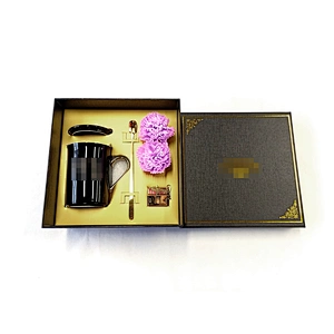 Custom OEM brand Black cardboard packing box promotion Heaven and earth cover box gift box