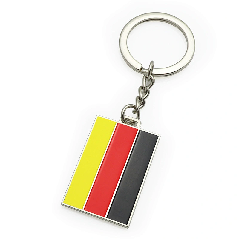 Promotional Gift  Mini Flags Metal Key Chain National Day Souvenir Different Countries Flags Blank Key Chains