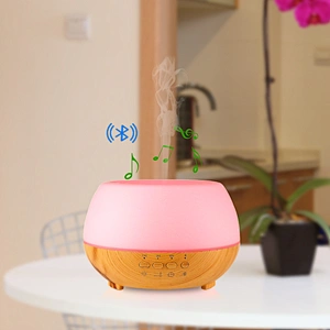 custom  7 Colors LED wireless mobile remote music aroma diffuser  essential oil 300ml  ultrasonic atomizer fragrance  humidifier