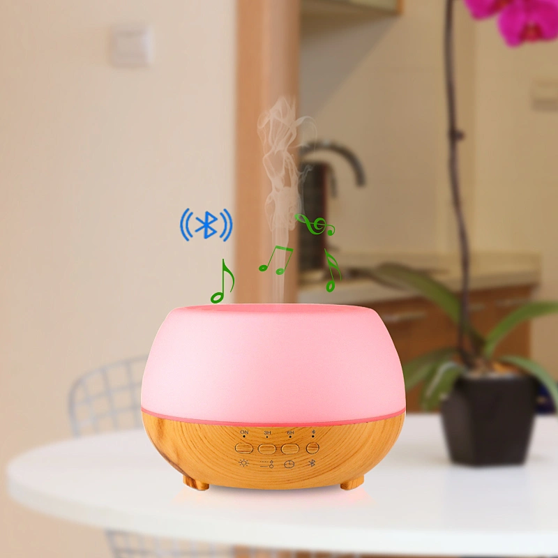 custom  7 Colors LED wireless mobile remote music aroma diffuser  essential oil 300ml  ultrasonic atomizer fragrance  humidifier