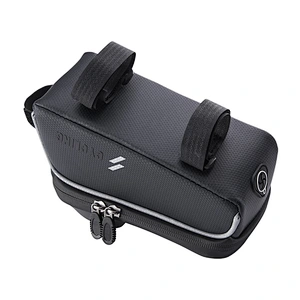Customized bicycle top tube bag with headset hole sunshield anti-splash water top bag touch screen