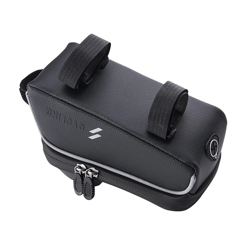 Customized bicycle top tube bag with headset hole sunshield anti-splash water top bag touch screen