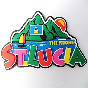 High quality cheap Creative Souvenir custom 3D Soft PVC Silicone Fridge Magnets