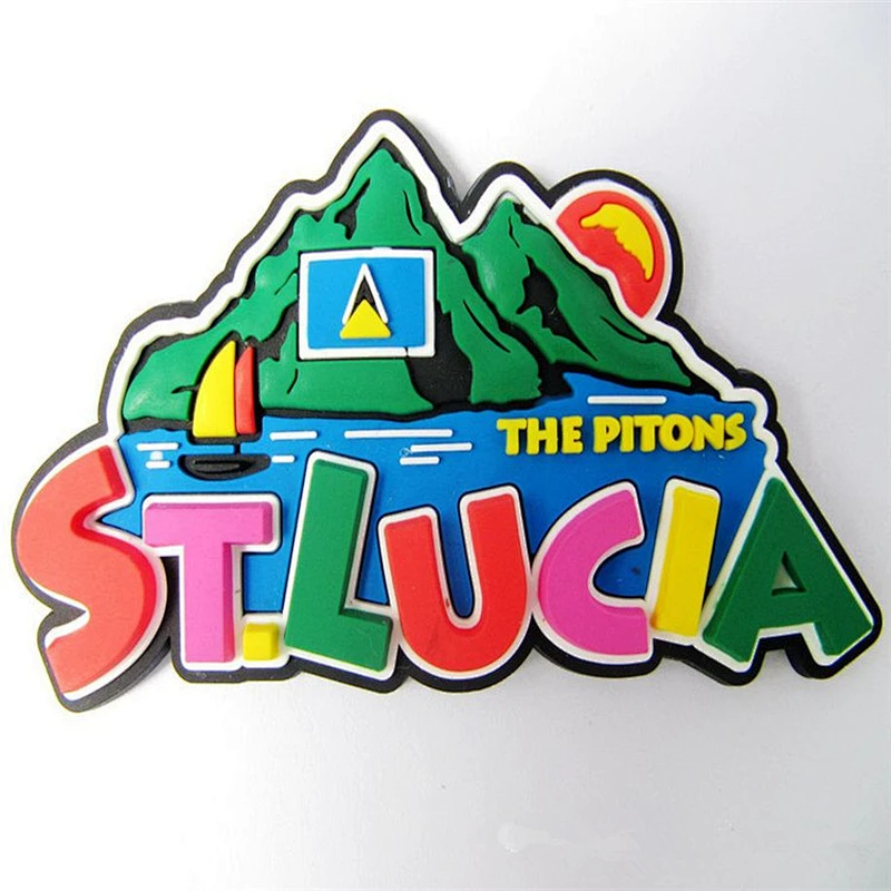 High quality cheap Creative Souvenir custom 3D Soft PVC Silicone Fridge Magnets