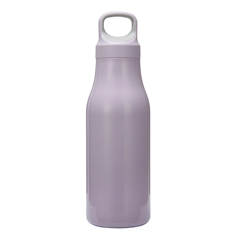 Sports thermal cup men and women simple portable outdoor fitness bottle with crew lid double wall 304 stainless steel