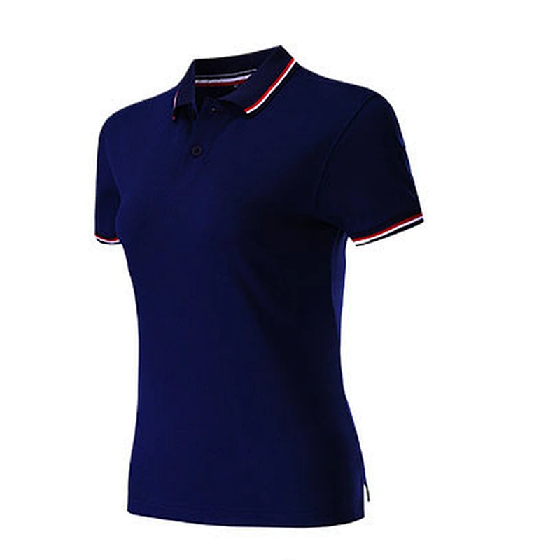 custom womens golf sport printing promotional activity Embroidery logo wholesale short sleeve polyester cotton polo shirt
