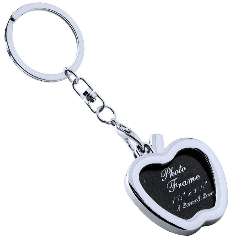 Promotional Souvenir Metal Keychain wedding gifts Custom logo classic Photo Frame Shape Metal  Keychain