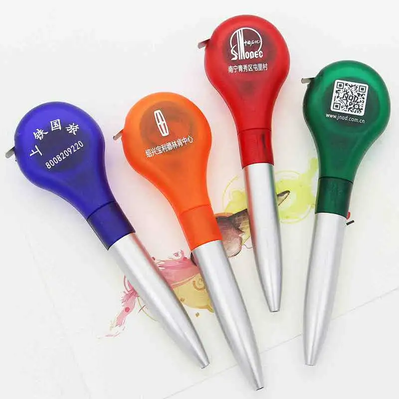 Custom advertising multiple use pen with measuring tape promotional gift ruler pen with logo