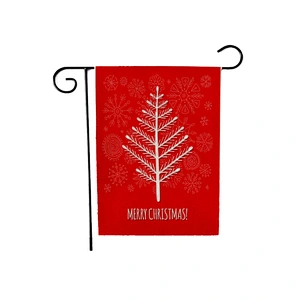 Advertising Custom High quality Double Sided printing seasonal Merry Christmas/Holiday party garden Decorations flag