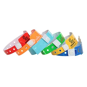 Custom logo High quality personalized logo disposable printed pvc plastic hospital id wristband Easy  write wristband