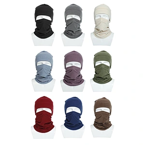 OEM brand Winter Warmer Fleece polar Neck Ski Tube Scarf and beanie unisex sport beanie hats with bandana