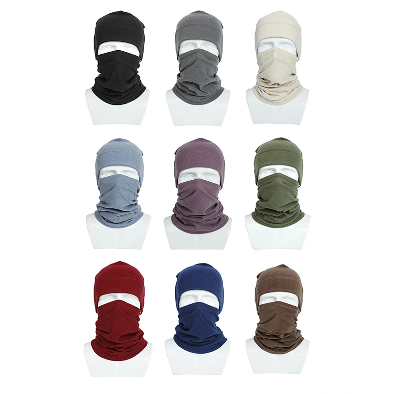 OEM brand Winter Warmer Fleece polar Neck Ski Tube Scarf and beanie unisex sport beanie hats with bandana