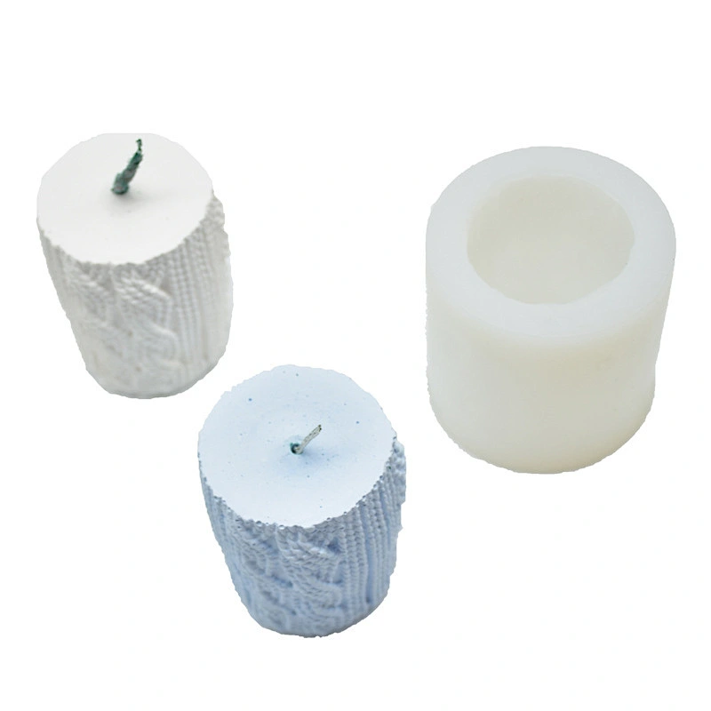 DIY baking mold 3D wool column modeling scented plaster sugar clay candle silicone molds