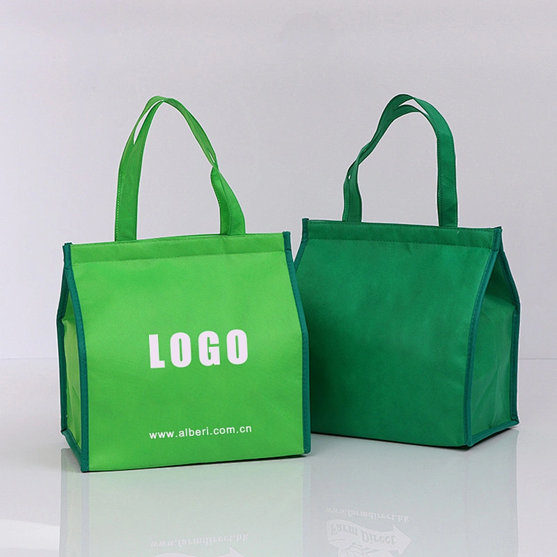 Non-woven picnic aluminum foil zipper insulation handbag food preservation takeout waterproof bag custom insulation bag