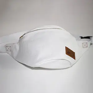 Custom Logo Ladies Kids Women Clear Waist Bag Travel Pocket Sling Chest Shoulder Bag Canvas Fanny Pack