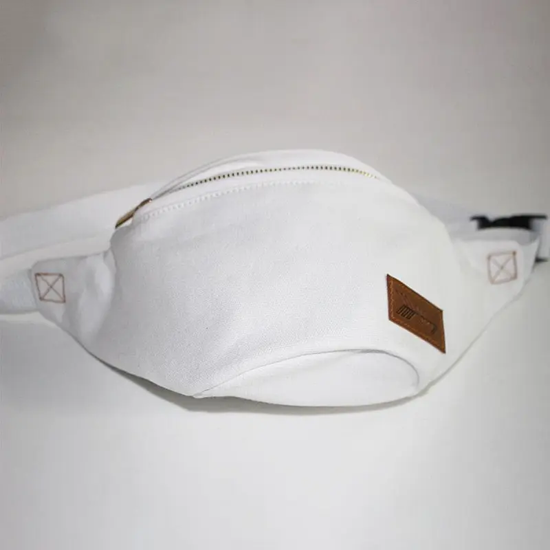 Custom Logo Ladies Kids Women Clear Waist Bag Travel Pocket Sling Chest Shoulder Bag Canvas Fanny Pack