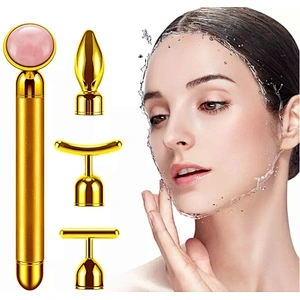 Hot Sales Custom 100% Natural Facial Massage Roller Rose Quartz 4 in 1 Tyra firming Face Jade Roller