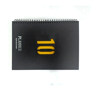 Custom OEM brand  Hot sale Paper Cardboard Hard Cover Top-Spiral  notepad Notebook promotion gift notebook