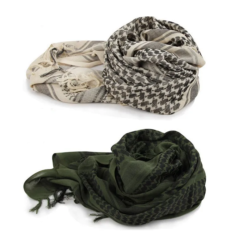 Wholesale high quality Multifunction outdoor military cotton winter camouflage windproof  desert scarves