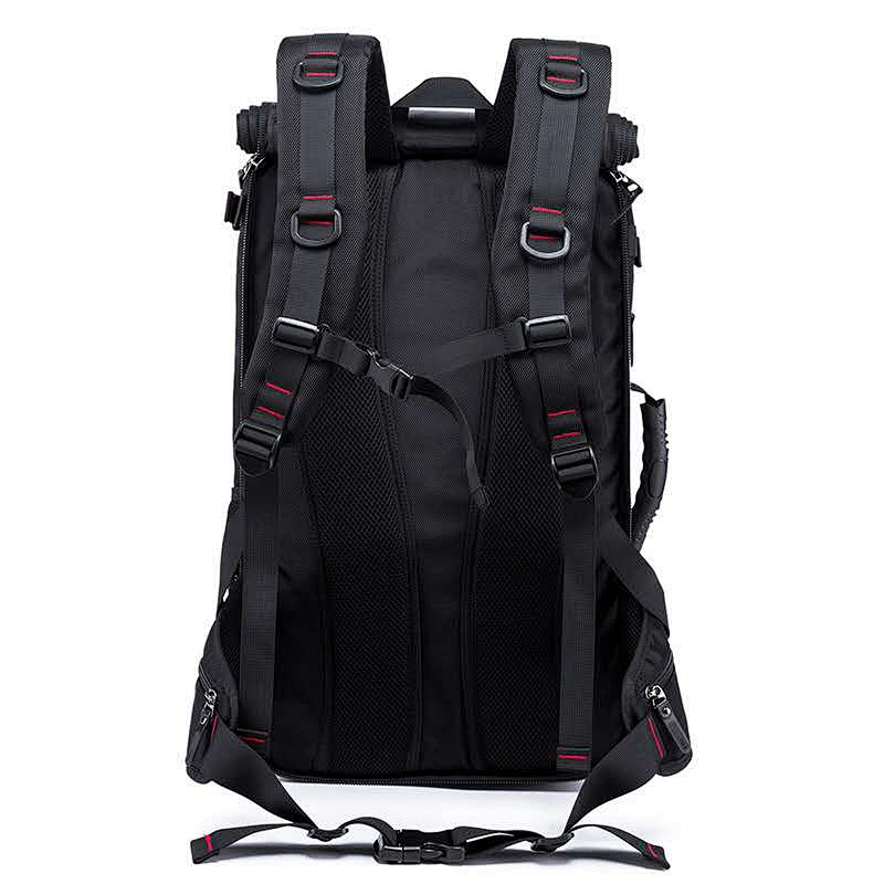 Outdoor waterproof multi-functional fishing tackle backpack 35L durable storage backpack with waist belt