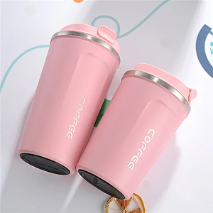 2020 new trendy custom logo water bottles double wall stainless steel water cup vacuum insulated reusable coffee tumbler