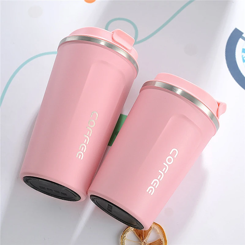 2020 new trendy custom logo water bottles double wall stainless steel water cup vacuum insulated reusable coffee tumbler