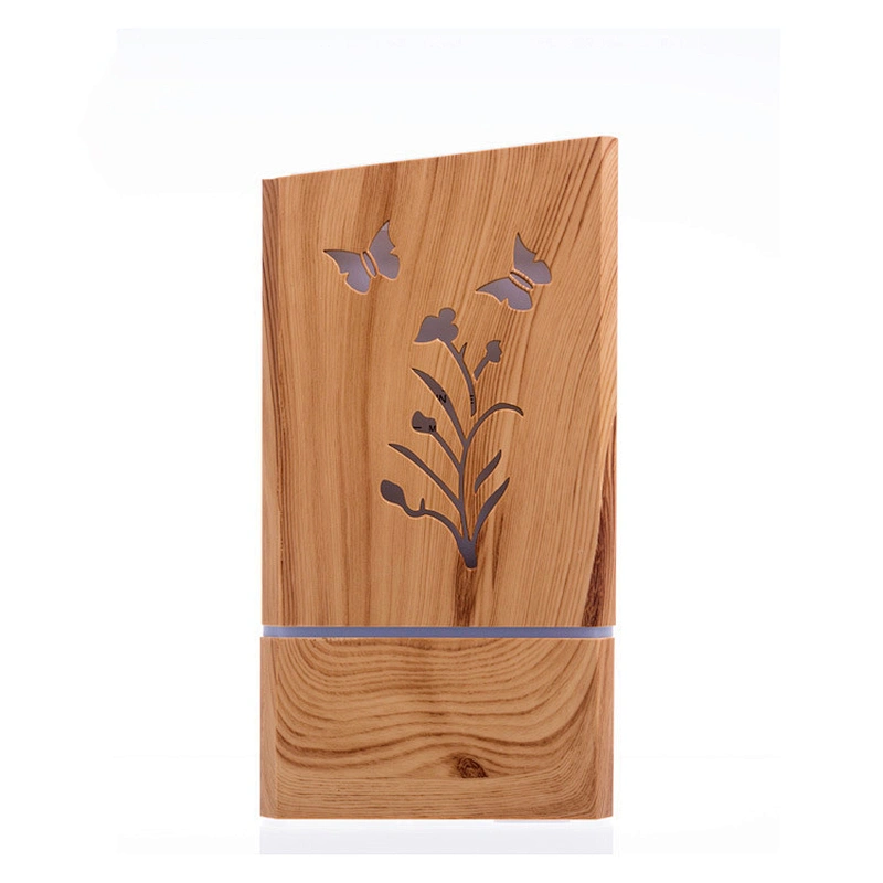 Romantic Night Lamp 200ml wood grain aromatherapy ultrasonic essential oil air humidifier aroma diffuser
