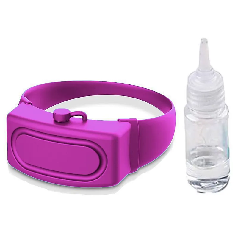 Separate silicone watch type hand sanitizer containers Portable Silicone hand sanitizer wristband