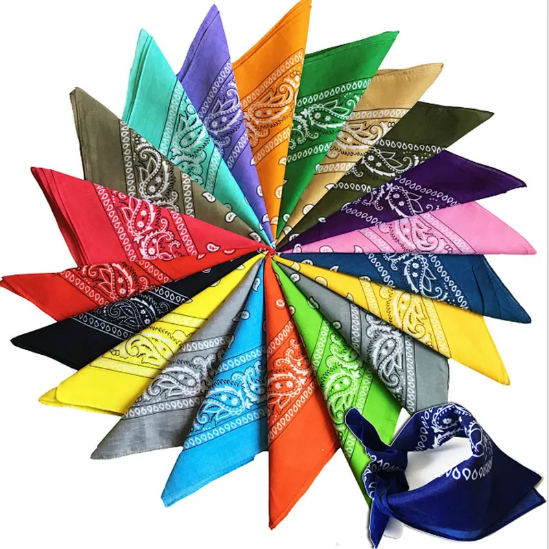 Fashion custom made multifunctional motorcycle cotton printed fabric western bandanas