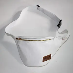 Custom Logo Ladies Kids Women Clear Waist Bag Travel Pocket Sling Chest Shoulder Bag Canvas Fanny Pack
