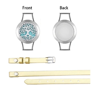 Fashion Aromatherapy Essential Oil Diffuser Leather Bracelet New Design Bracelet  Adjustable leather bracelet