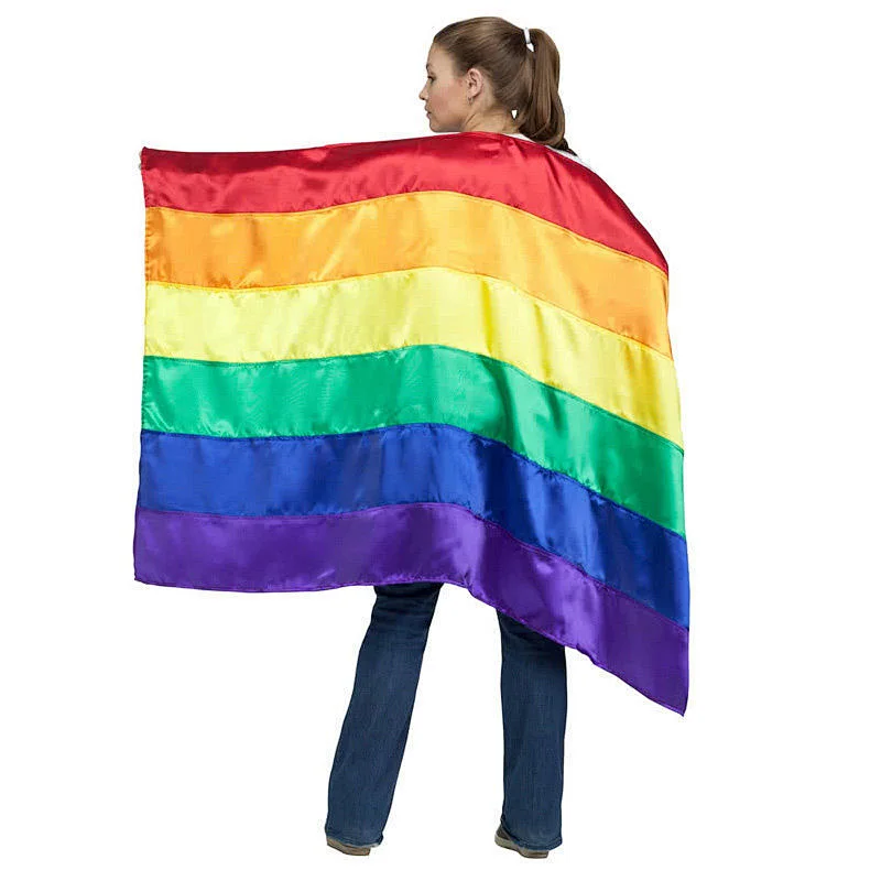 Hot sale promotion  digital printing Handheld rainbow flag Peace Flags Banner hang LGBT flag