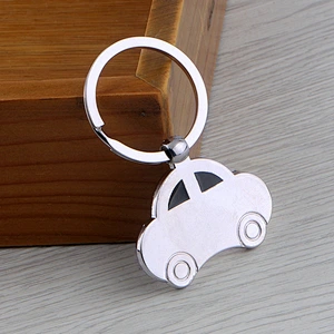 Custom zinc alloy material car shape plating nickle metal keychain New Fashion Jewelry Car Keychain