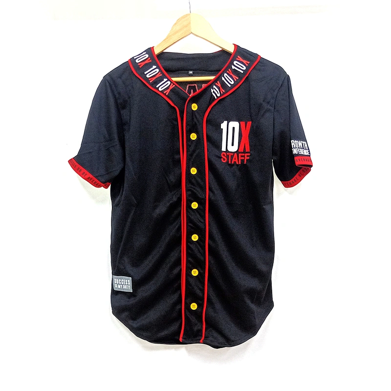 Top quality custom hot sale embroidery logo baseball jersey Promotional activities gift baseball jersey
