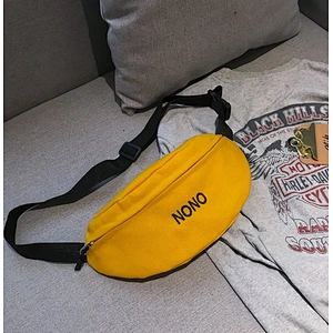 Canvas women ladies new versatile cross-body bag personalized chest bag leisure Waist bag Fanny pack
