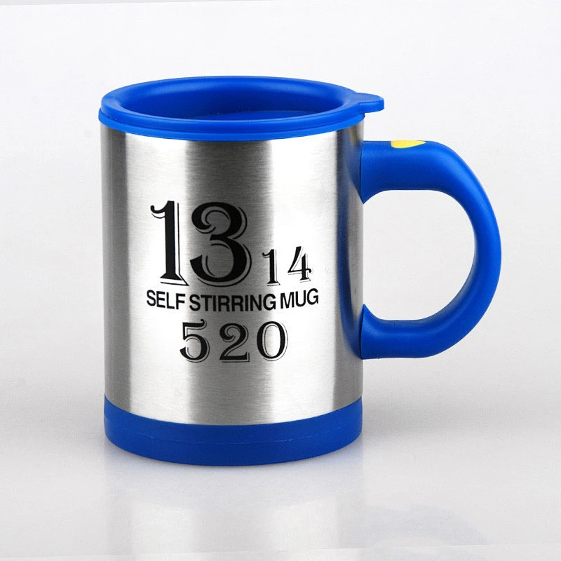 Stainless steel mix drinks cup coffee tea stirring mug automatic electric mixing drinks cup with customized logo