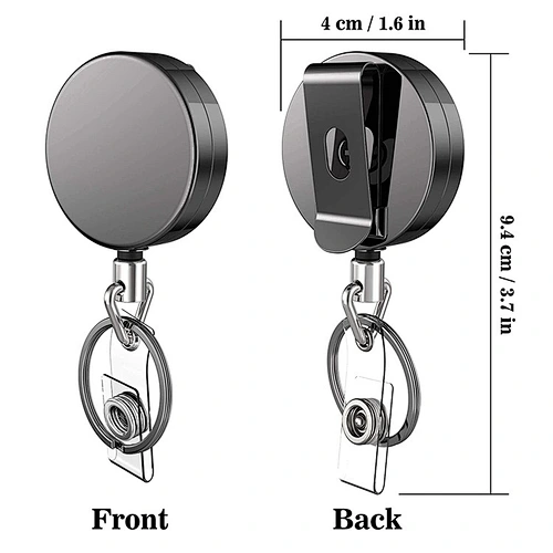 Hot sell customized design multi-use Metal zinc Alloy badge holder Card Key chain  accessories