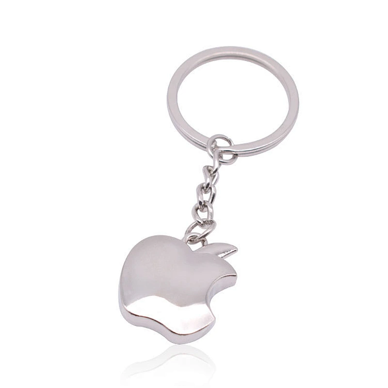 Creative Novelty Souvenir Car Trinket Key Ring Metal Apple Key Chain custom promotion gift Key Chain