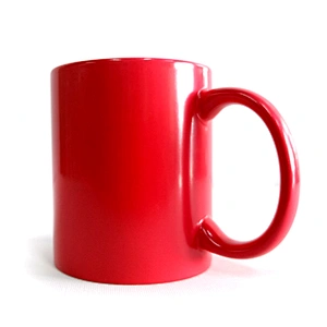 Promotional activities custom gift  High quality large capacity porcelain round handle mug heat transfer printing mugs
