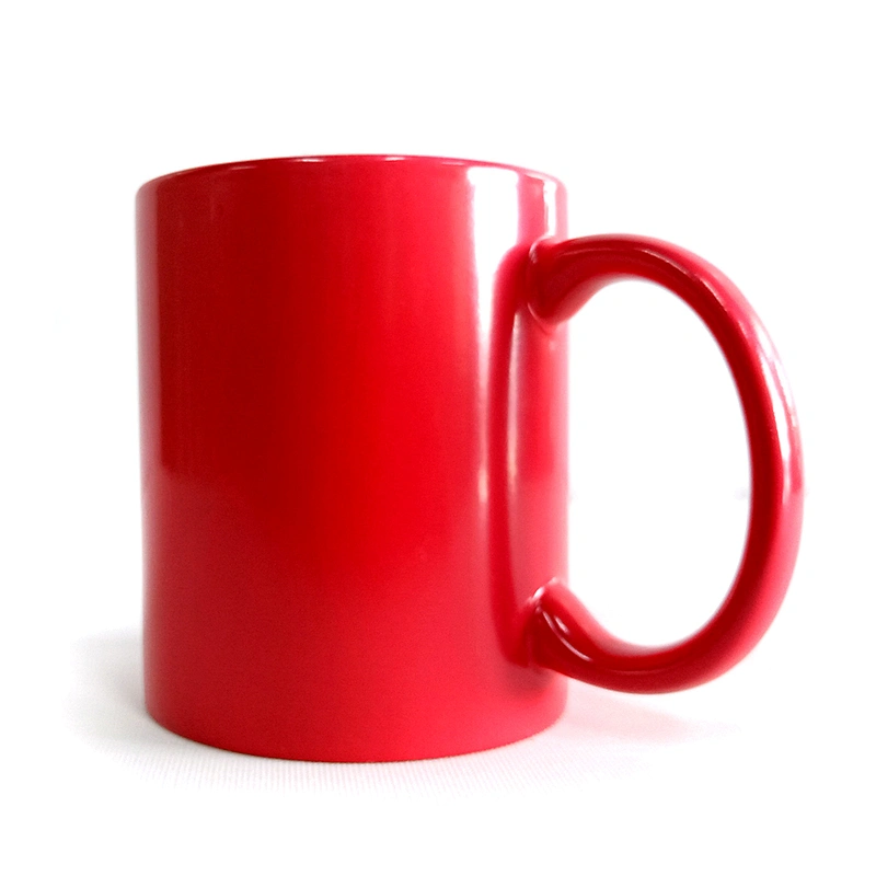 Promotional activities custom gift  High quality large capacity porcelain round handle mug heat transfer printing mugs