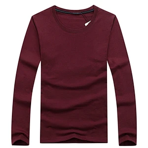 Men's cotton round collar loose-fitting oversize shirt for cultural advertising wholesale custom logo long sleeve t shirts