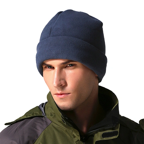 New Arrival Top Quality Warm Fashion Men's Polar Fleece Beanie Winter Hat Outdoor, Skiing, Trendy Hat Custom Logo
