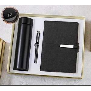 2020 New Business Gift   USB + Metal Pen + A5 Notebook + wireless speaker + Power Bank + Thermos and Umbrella Gift Set