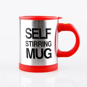 Stainless steel mix drinks cup coffee tea stirring mug automatic electric mixing drinks cup with customized logo