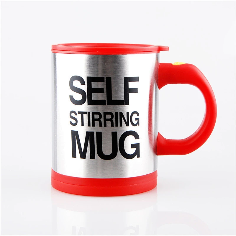 Stainless steel mix drinks cup coffee tea stirring mug automatic electric mixing drinks cup with customized logo