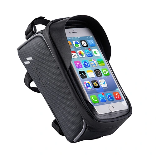 Customized bicycle top tube bag with headset hole sunshield anti-splash water top bag touch screen