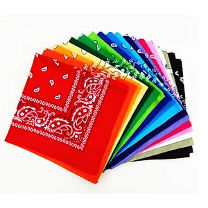 Fashion custom made multifunctional motorcycle cotton printed fabric western bandanas