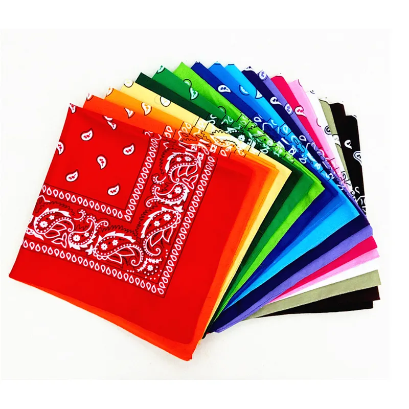 Fashion custom made multifunctional motorcycle cotton printed fabric western bandanas