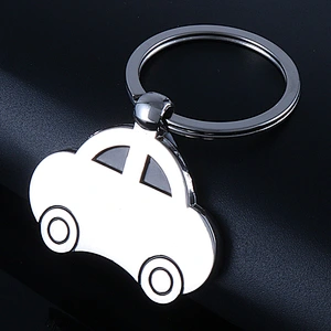 Custom zinc alloy material car shape plating nickle metal keychain New Fashion Jewelry Car Keychain