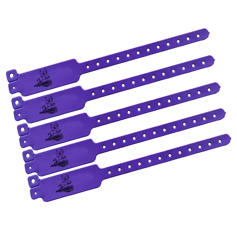 Custom Logo Printing High quality hospital plastic medical disposable PVC id wristbands  Party promotional gift wristbands